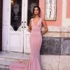 Alamour The Label Bilquis - Dusty Pink Fitted Gowns