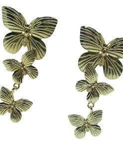 Alamour The Label Lolita Gold Butterfly Drop Earrings