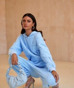 Alamour The Label SETS Kylie Oversized Sweatshirt - Blue