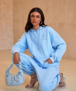 Alamour The Label SETS Kylie Oversized Sweatshirt - Blue