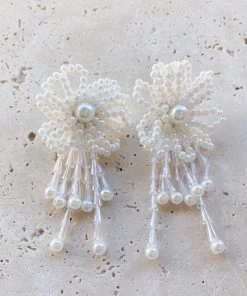 Alamour The Label Evie Pearl Flower Statement Earrings 13 Alamour The Label Evie Pearl Flower Statement Earrings