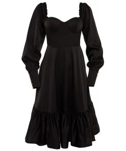 Alamour The Label DRESSES Yusra Black Long Sleeve Dress 9 Alamour The Label DRESSES Yusra Black Long Sleeve Dress