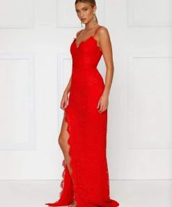 Alamour The Label Layali - Red Fitted Gowns