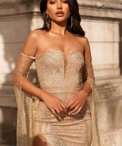 Alamour The Label Jocelina - Gold PROM & FORMAL