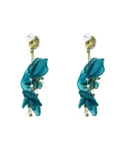Alamour The Label Emilita Teal Petal Earrings
