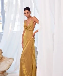 Alamour The Label A-Line Gowns Luna - Gold