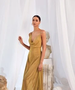 Alamour The Label A-Line Gowns Luna - Gold