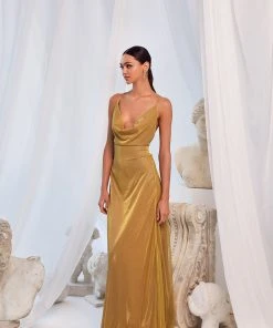 Alamour The Label A-Line Gowns Luna - Gold