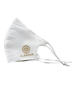 Alamour The Label Silk Face Mask - White