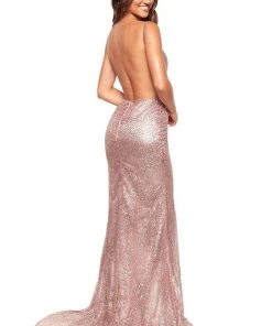 Alamour The Label SAMPLE - Evaliah Glitter Gown - Rose Gold
